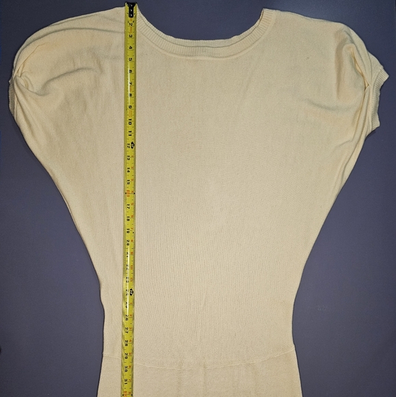 [EXPRESS] Cream Tunic/Dress 《L》Ultra Soft ☆ Scoop Neck ☆ Puff Sleeve ☆ … - Picture 14 of 16